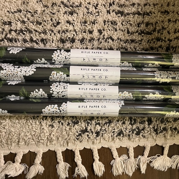 Rifle Paper Co. Black Hydrangea Wallpaper - Picture 1 of 1